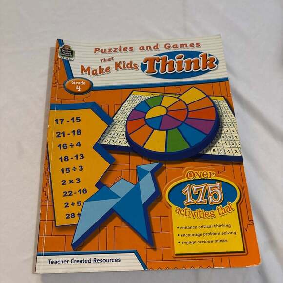 Teacher Created Resources Other - Puzzles and Games That Make Kids Think Grade 4 - Garth Sundem